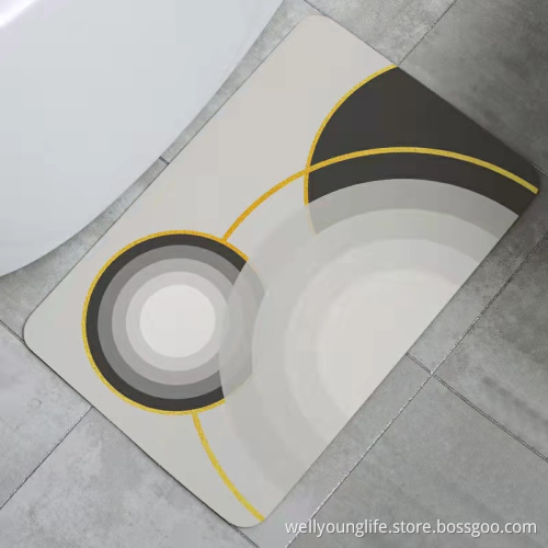 Diatomite mat new homeware Fast drying soft bathroom